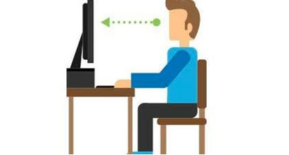 vector de hombre en la computadora