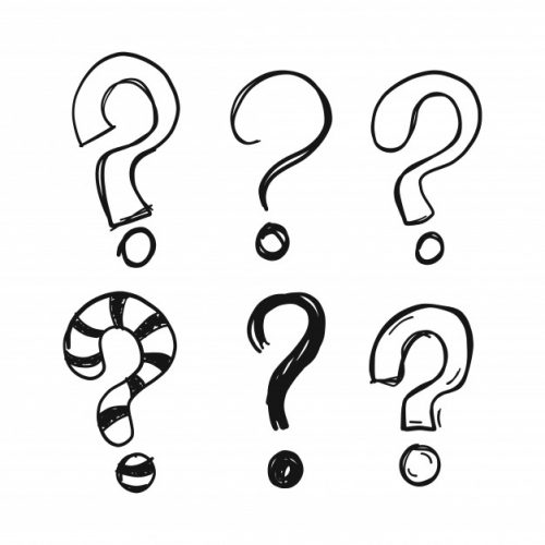 señales de interrogación